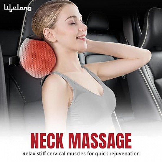 Lifelong LLM369 Cushion Massager and Body Massager with Heat Black