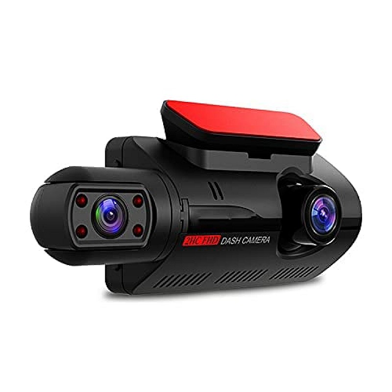 Sprugal Car Dashcam DVR Camera 360 Degree Lens, FHD 1080P IPS Screen, Night Vision Parking Monitoring