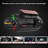 Sprugal Car Dashcam DVR Camera 360 Degree Lens, FHD 1080P IPS Screen, Night Vision Parking Monitoring