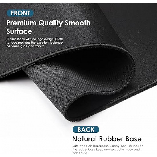 Sounce Gaming Mouse Pad Non-Slip Spill-Resistant Mousepad with Special-Textured Surface,Anti-Fray Stitched Edges