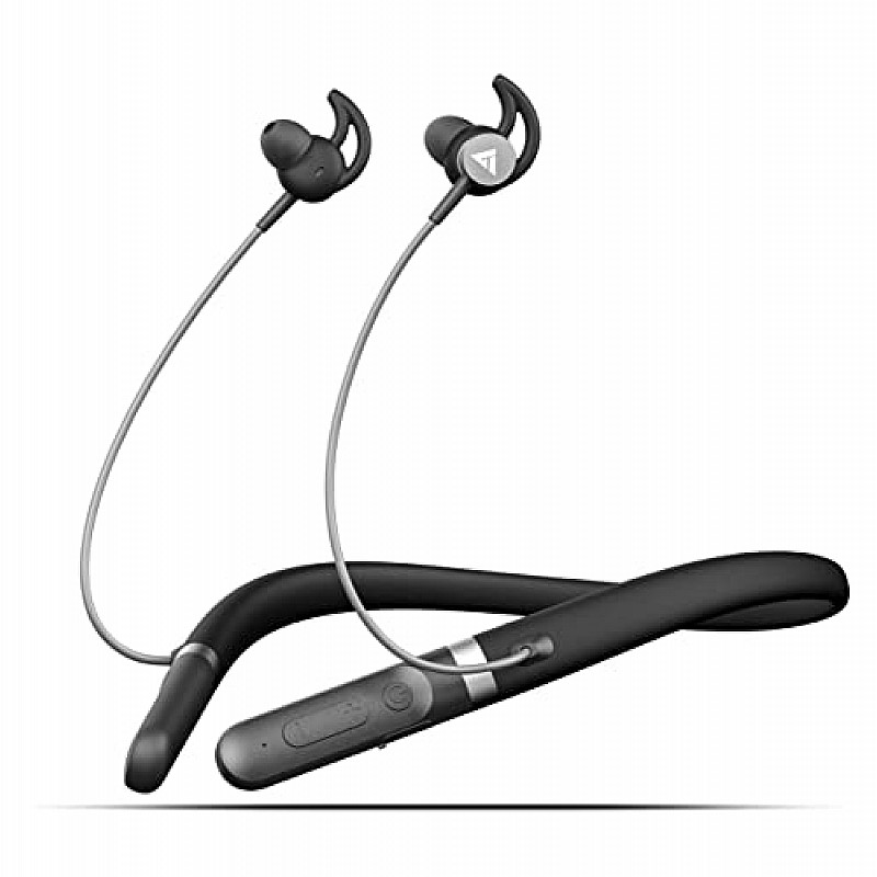 Boult Audio Curve ANC Wireless in Ear Wireless Earphones with 25dB Active Noise Cancellation, ENC Mic, 30H Playtime, 60ms (Black)