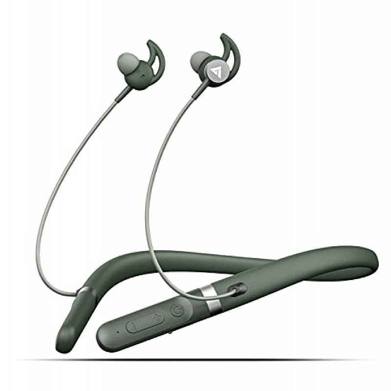 Boult Audio Curve ANC Wireless in Ear Wireless Earphones with 25dB Active Noise Cancellation, ENC Mic, 30H Playtime, (Green)