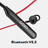 GOVO GOKIXX 621R Bluetooth Neckband, 22 Hours Battery, ENC Technology (Fiery Red)