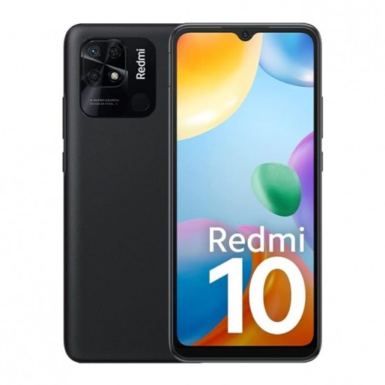 Redmi 10 (Shadow Black, 4GB RAM, 64GB Storage) Refurbished