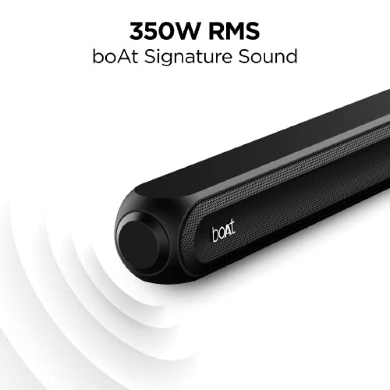 boAt Aavante Bar 3200D Soundbar with Dolby Audio,350W RMS Signature Sound,5.1 Channel,3D (Premium Black)