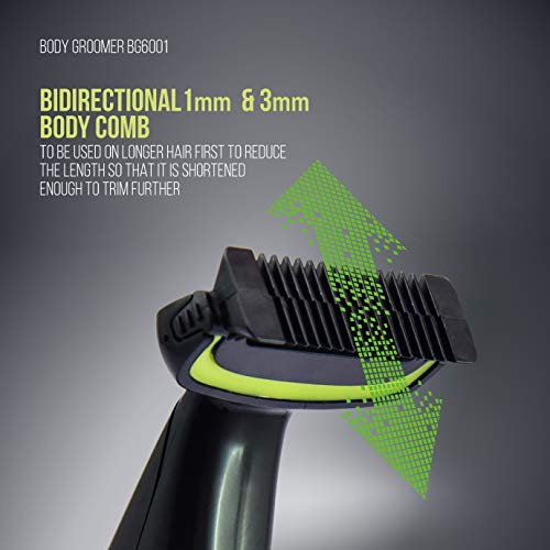 Havells BG6001, Battery Operated Body Trimmer for Body Trimming Black Green Havells BG6001, Battery Operated Body Trimmer for Body Trimming Black Green