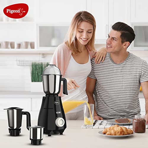 Pigeon by Stovekraft VIN Mixer Grinder Machine for Kitchen 750 Watts 4 Multi Purpose Jars Pigeon by Stovekraft VIN Mixer Grinder Machine for Kitchen 750 Watts 4 Multi Purpose Jars