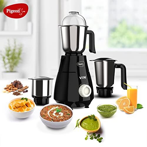 Pigeon by Stovekraft VIN Mixer Grinder Machine for Kitchen 750 Watts 4 Multi Purpose Jars Pigeon by Stovekraft VIN Mixer Grinder Machine for Kitchen 750 Watts 4 Multi Purpose Jars