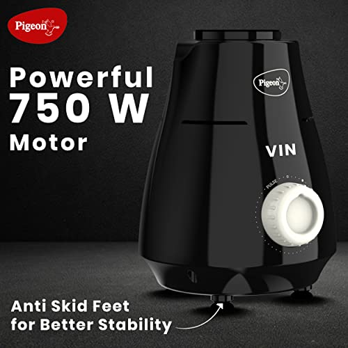 Pigeon by Stovekraft VIN Mixer Grinder Machine for Kitchen 750 Watts 4 Multi Purpose Jars Pigeon by Stovekraft VIN Mixer Grinder Machine for Kitchen 750 Watts 4 Multi Purpose Jars