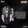 Dyazo Wired Gaming Keyboard and Mouse Combo Static RGB Static Light (only 2 Modes on & Off) for Windows Compatible for PC, Laptop (Black)