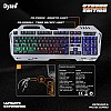 Dyazo Wired Gaming Keyboard and Mouse Combo Static RGB Static Light (only 2 Modes on & Off) for Windows Compatible for PC, Laptop (Black)