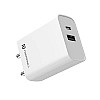 Portronics Adapto 70 33W Fast Wall Charging Adapter, Supports PPS Charging Via Type C Power Delivery & Mach USB Charger  WHITE 