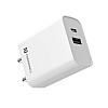 Portronics Adapto 70 33W Fast Wall Charging Adapter, Supports PPS Charging Via Type C Power Delivery & Mach USB Charger  WHITE 