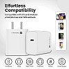 Portronics Adapto 70 33W Fast Wall Charging Adapter, Supports PPS Charging Via Type C Power Delivery & Mach USB Charger  WHITE 