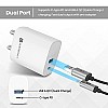 Portronics Adapto 70 33W Fast Wall Charging Adapter, Supports PPS Charging Via Type C Power Delivery & Mach USB Charger  WHITE 