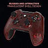 EvoFox Elite X Wireless Gamepad for PC with Dual Vibration Motors, 2 Macro Back Buttons (Blue)