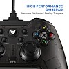 EvoFox Elite X Wireless Gamepad for PC with Dual Vibration Motors, 2 Macro Back Buttons (Blue)