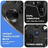 EvoFox Elite X Wireless Gamepad for PC with Dual Vibration Motors, 2 Macro Back Buttons (Blue)