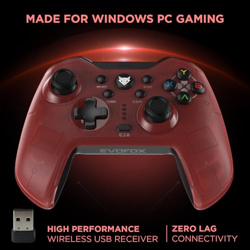 EvoFox Elite X Wireless Gamepad for PC with Dual Vibration Motors, 2 Macro Back Buttons (Blue) EvoFox Elite X Wireless Gamepad for PC with Dual Vibration Motors, 2 Macro Back Buttons (Blue)