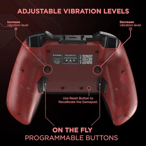 EvoFox Elite X Wireless Gamepad for PC with Dual Vibration Motors, 2 Macro Back Buttons (Blue) EvoFox Elite X Wireless Gamepad for PC with Dual Vibration Motors, 2 Macro Back Buttons (Blue)