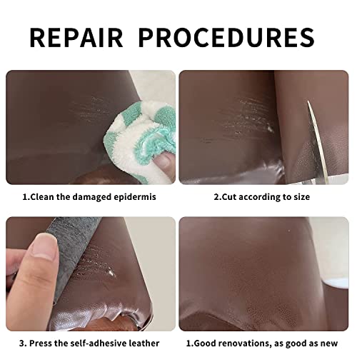 Airtree Leather Patch Sofa Repairing Subsidies Fabric PU Stick Brown Self-Adhesive Leather Repair Patch Airtree Leather Patch Sofa Repairing Subsidies Fabric PU Stick Brown Self-Adhesive Leather Repair Patch