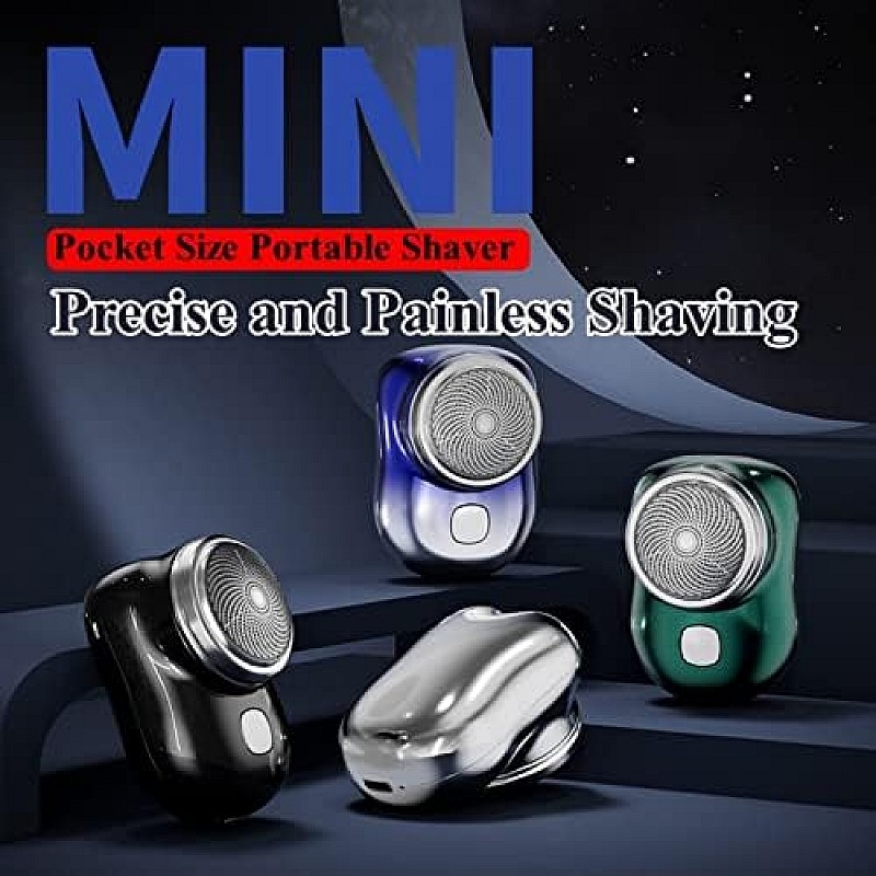 AIRTREE Mini Shaver Portable Electric Shaver, 2023 【New Upgrade】Pocket Portable Electric Shaver, Portable (Black)