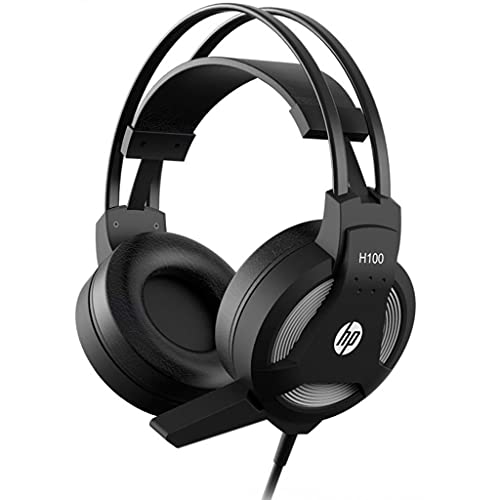 HP H100 Wired Over Ear Gaming Headphones with 3.5 mm (3DR59PA, Black) HP H100 Wired Over Ear Gaming Headphones with 3.5 mm (3DR59PA, Black)