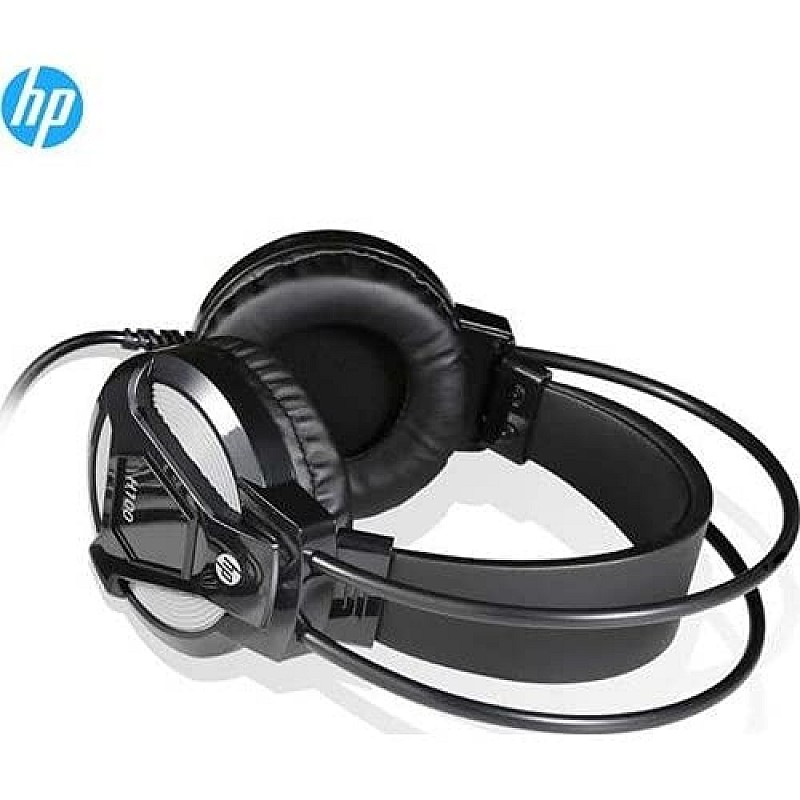 HP H100 Wired Over Ear Gaming Headphones with 3.5 mm (3DR59PA, Black)