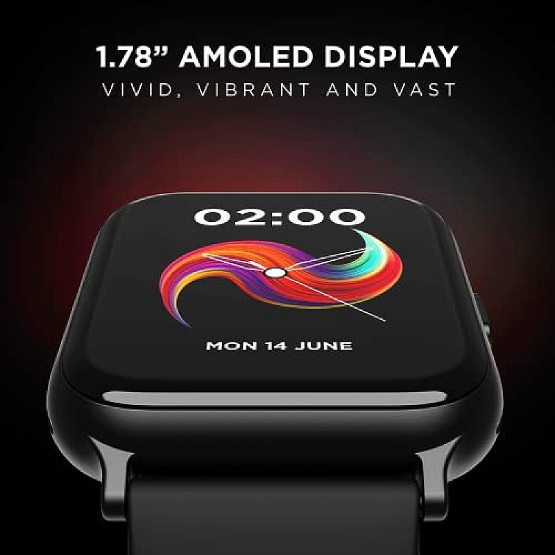 boAt Cosmos Pro Smartwatch with Advanced Dedicated BT Calling Chip, Dial Pad, 1.78” AMOLED Display, ASAP (Active Black)