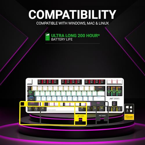 Ant Esports MK4500 Pro TKL Mechanical Keyboard Black Ant Esports MK4500 Pro TKL Mechanical Keyboard Black