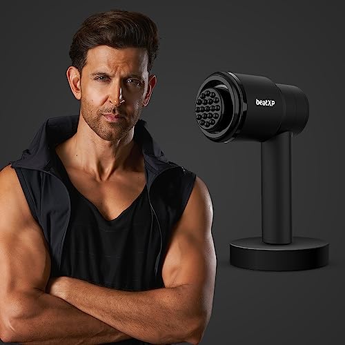 beatXP Blaze Pro Electric Handheld Wireless Full Body Massage Machine With Variable Speed I Massager Machine For Pain Relief Black beatXP Blaze Pro Electric Handheld Wireless Full Body Massage Machine With Variable Speed I Massager Machine For Pain Relief Black