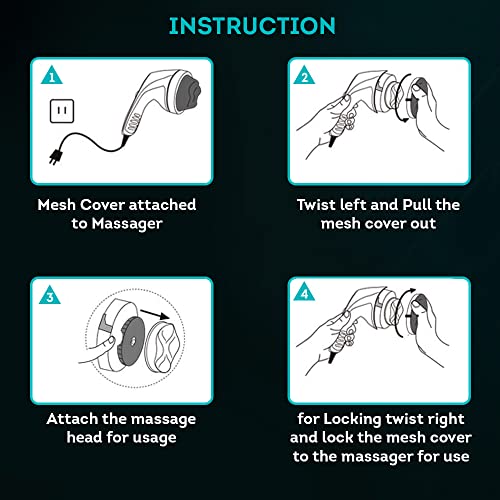 beatXP Blaze Pro Electric Handheld Wireless Full Body Massage Machine With Variable Speed I Massager Machine For Pain Relief Black beatXP Blaze Pro Electric Handheld Wireless Full Body Massage Machine With Variable Speed I Massager Machine For Pain Relief Black