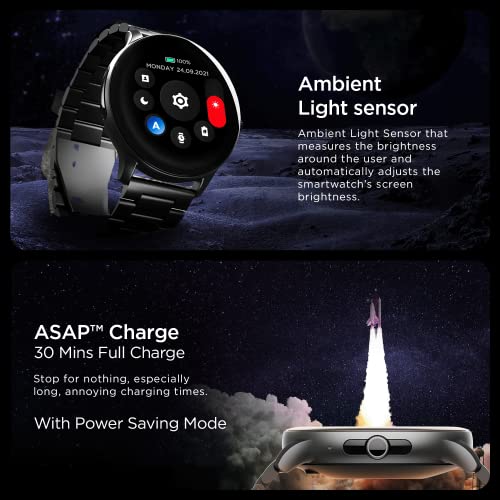 boAt Lunar Call Pro Smart Watch with 1.39 AMOLED Display BT Calling,DIY Watch Face Studio Charcoal Black boAt Lunar Call Pro Smart Watch with 1.39 AMOLED Display BT Calling,DIY Watch Face Studio Charcoal Black