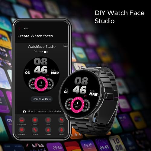 boAt Lunar Call Pro Smart Watch with 1.39 AMOLED Display BT Calling,DIY Watch Face Studio Charcoal Black boAt Lunar Call Pro Smart Watch with 1.39 AMOLED Display BT Calling,DIY Watch Face Studio Charcoal Black