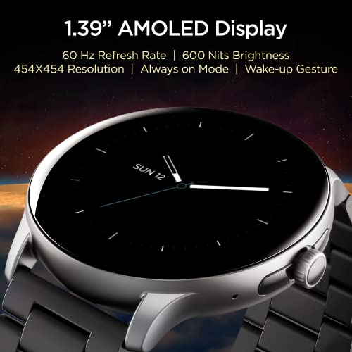 boAt Lunar Call Pro Smart Watch with 1.39 AMOLED Display BT Calling,DIY Watch Face Studio Charcoal Black boAt Lunar Call Pro Smart Watch with 1.39 AMOLED Display BT Calling,DIY Watch Face Studio Charcoal Black