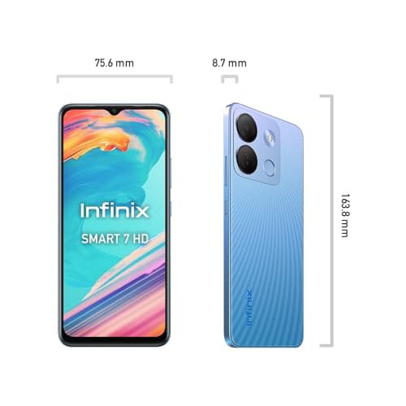 Infinix Smart 7 HD (64 GB) (2 GB RAM) (Silk Blue) Refurbished