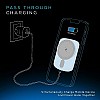 URBN 5000 mAh 15W Fast Wireless Charging  Type C Input Output Magsafe Power Bank Premium  Blue