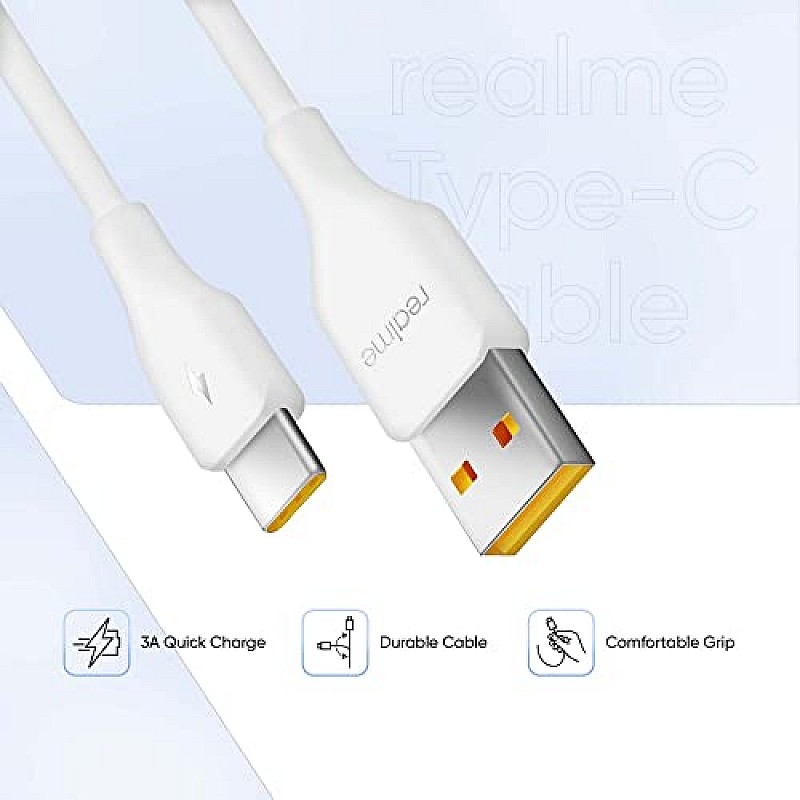 realme 10W Fast Charging Micro-USB Cable White