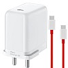 Original 65W OnePlus Warp Charge 65 Power Adapter For Google Pixel 7 Original 65W USB Type-C Charger OnePlus Warp WHITE