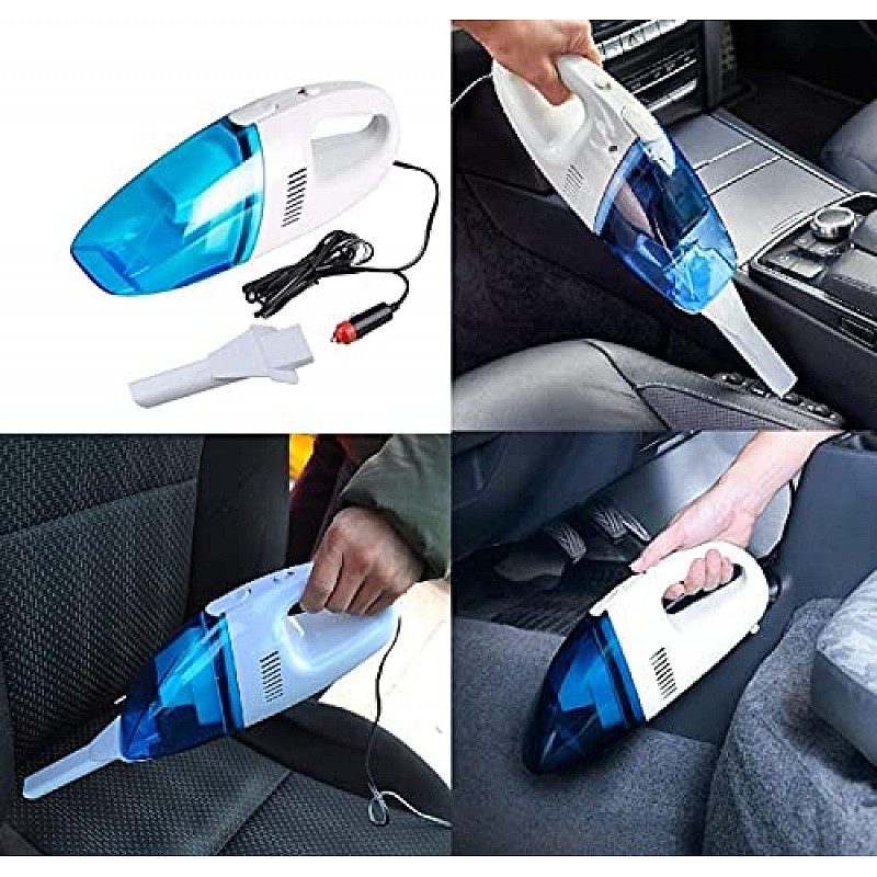 Airtree Car Vacuum Cleaner with Device Portable and High Power Plastic Stronger Suction for All Types Wet and Dry