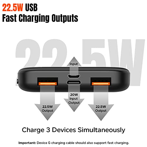 pTron Newly Launched Dynamo 10000mAh 22.5W Power Bank, Made in India, 20W PD Fast Charging (Black) pTron Newly Launched Dynamo 10000mAh 22.5W Power Bank, Made in India, 20W PD Fast Charging (Black)