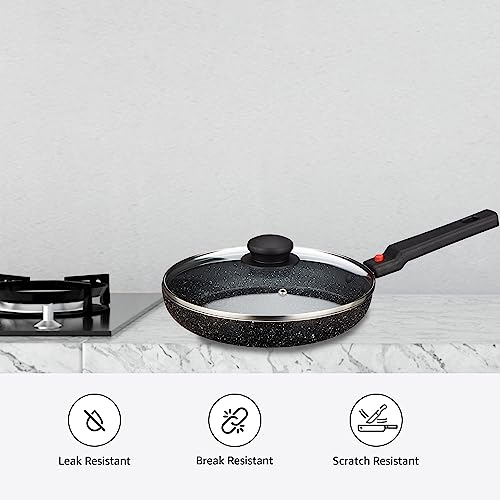 Amazon Brand Solimo Aluminium 3 Piece Non-Stick Cookware Set with Detachable Handle Amazon Brand Solimo Aluminium 3 Piece Non-Stick Cookware Set with Detachable Handle