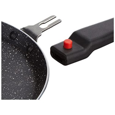Amazon Brand Solimo Aluminium 3 Piece Non-Stick Cookware Set with Detachable Handle Amazon Brand Solimo Aluminium 3 Piece Non-Stick Cookware Set with Detachable Handle