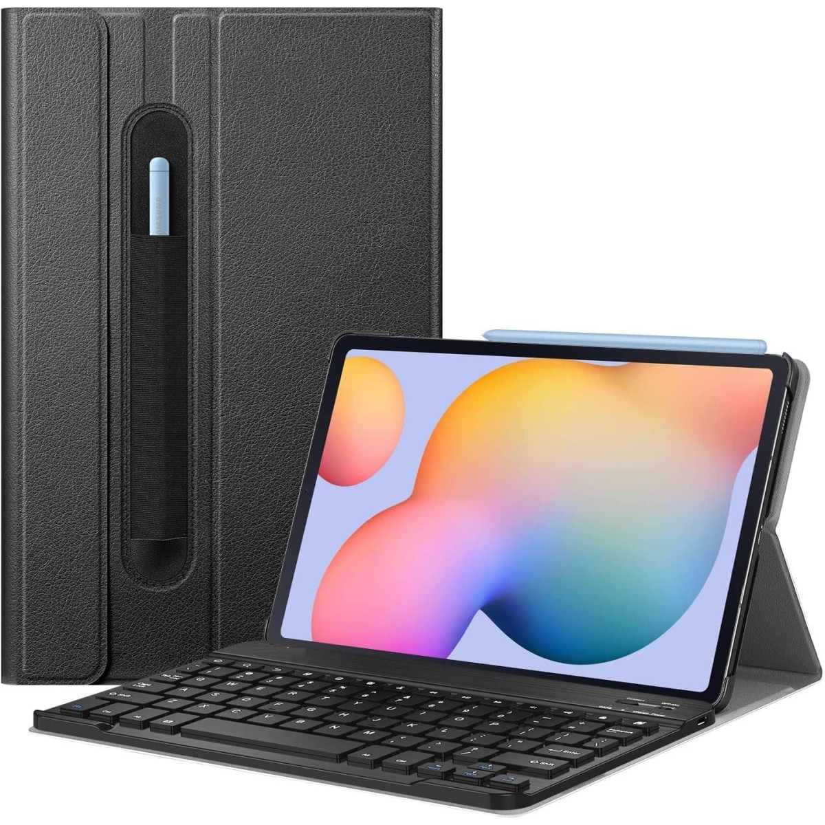 typecase Keyboard Case for Samsung Galaxy Tab S6 Lite 10.4 Inch 2022/2020 Model (SM-P610/P613/P615/P619),Wireless Bluetooth Keyboard, Black
