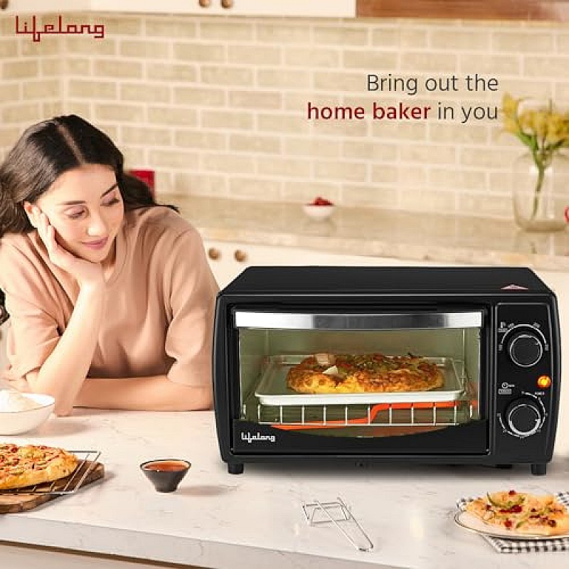 Lifelong OTG 9 Litre Electric Oven Toaster Griller for Kitchen, Contant Temp 1100W LLOT09