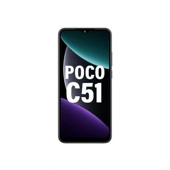 POCO C51 (Power Black, 6GB RAM, 128GB Storage) Refurbished