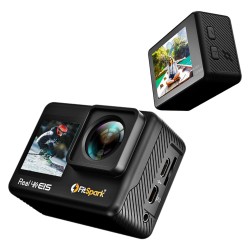 FitSpark Eagle i9 Plus IPS Touchscreen Professional Dual Screen Real 4K 30FPS WiFi Action Camera, 2.5mm External MIC Support