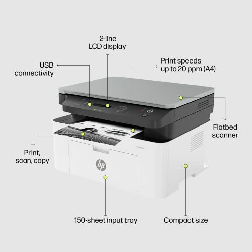 HP Monochrome Laser Printers MFP 1188A, Print, Copy, Scan HP Monochrome Laser Printers MFP 1188A, Print, Copy, Scan