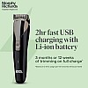 Morphy Richards Kingsman Pro 12-in-1 grooming kit for men Rechargable all in one Men Trimmer Black