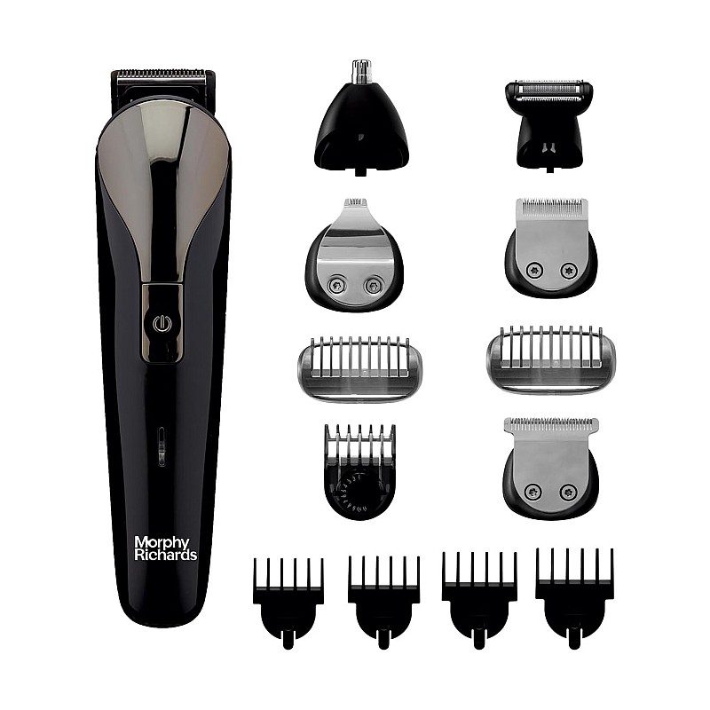 Morphy Richards Kingsman Pro 12-in-1 grooming kit for men Rechargable all in one Men Trimmer Black